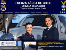 Tablet Screenshot of escueladeaviacion.cl